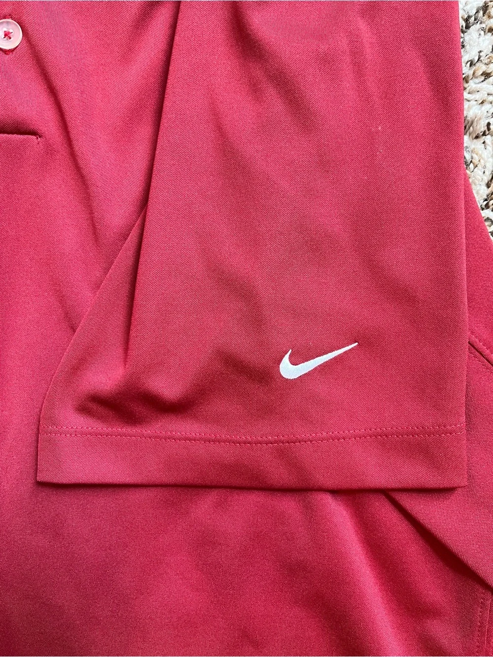 Nike Golf Men's Red Dri-FIT Polo Shirt